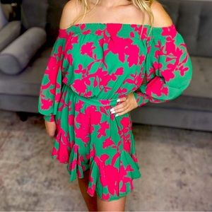 NWT Lilly’s Kloset Off the Shoulder Frills Romper